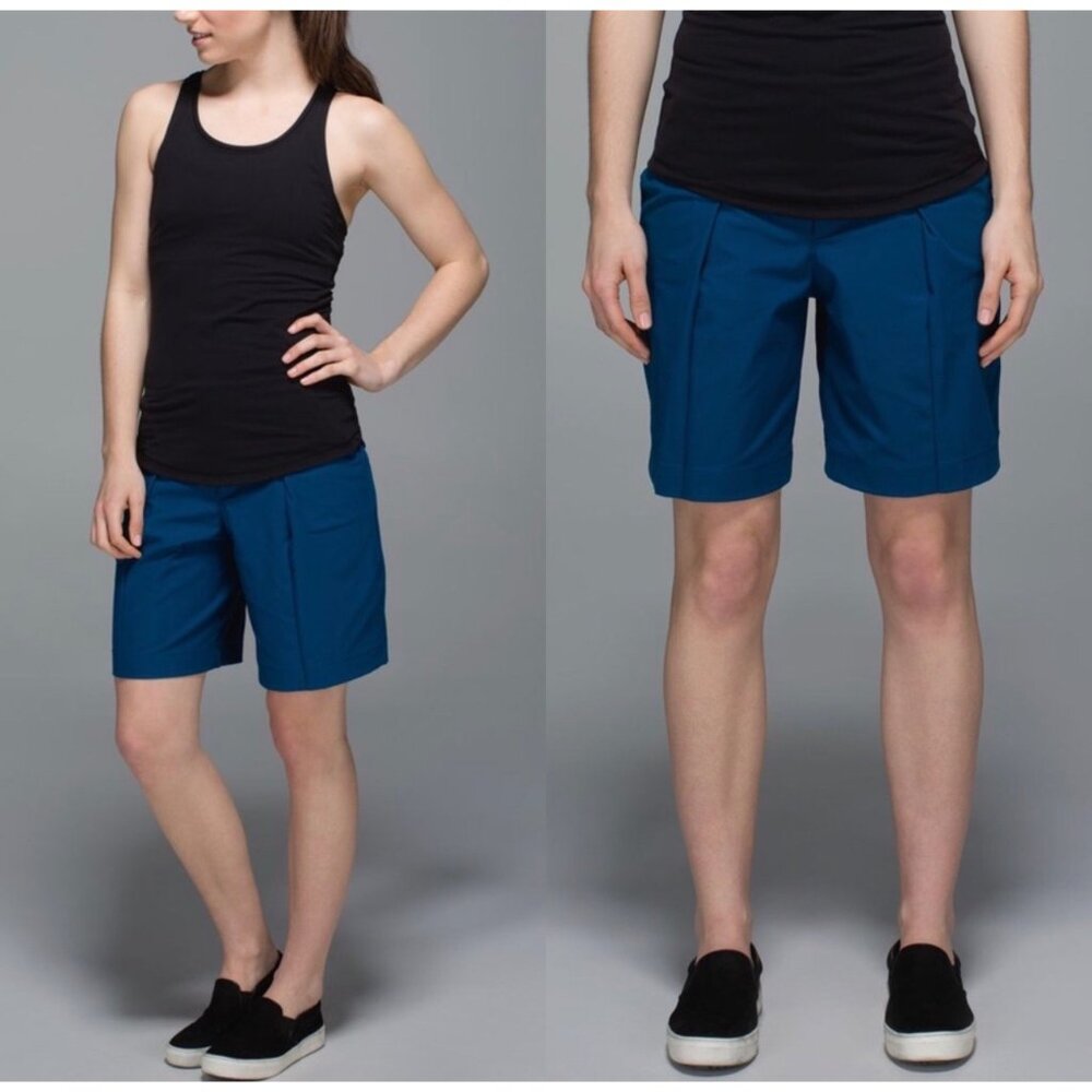 Lululemon women Long story shorts size 4‎ - Picture 3 of 12
